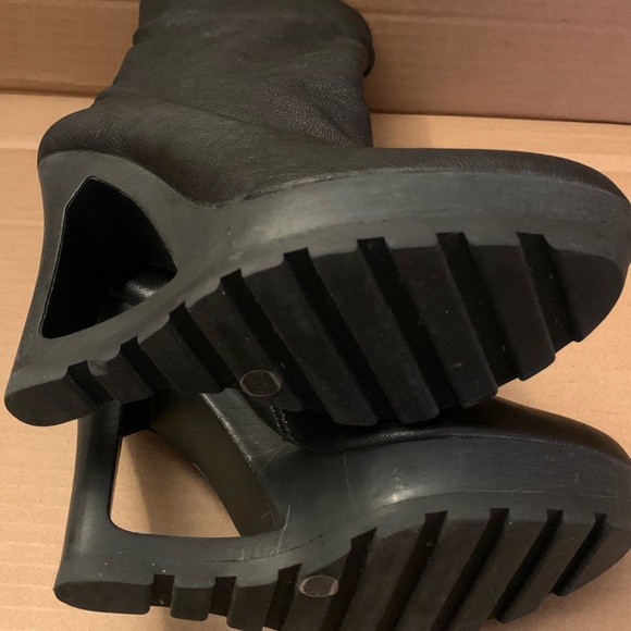 Black Wedge Boot - Picture 5 of 6